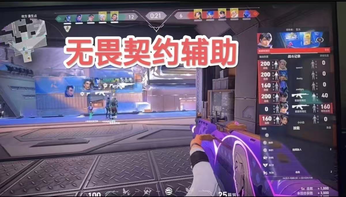 无畏契约辅助透视界面展示 - 科技感视觉